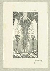 Josef Váchal - ex libris, 1913, zdroj: Zámek Týnec (1/4)