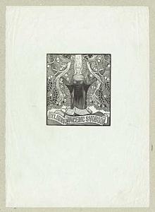 Josef Váchal - ex libris, 1913, zdroj: Zámek Týnec (3/4)