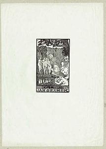 Josef Váchal - ex libris, 1914, zdroj: Zámek Týnec (8/9)