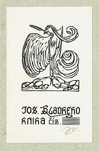 Josef Váchal - ex libris, 1914, zdroj: Zámek Týnec (9/9)