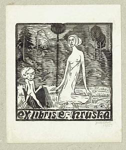 Josef Váchal - ex libris, 1915, zdroj: Zámek Týnec (2/7)