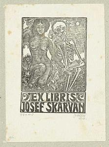 Josef Váchal - ex libris, 1916, zdroj: Zámek Týnec (17/21)