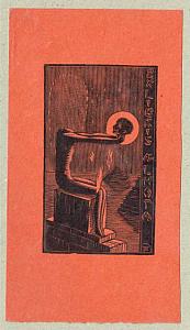 Josef Váchal - ex libris, 1921, zdroj: Zámek Týnec (11/21)