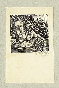 Josef Váchal - ex libris, 1947, zdroj: Zámek Týnec (5/7)