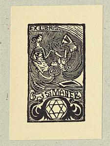 Josef Váchal - ex libris, 1911, zdroj: Zámek Týnec (21/28)