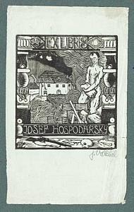 Josef Váchal - ex libris, 1913, zdroj: Zámek Týnec (4/4)