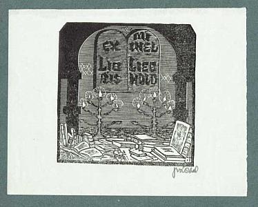 Josef Váchal - ex libris, 1914, zdroj: Zámek Týnec (2/9)