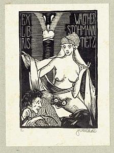 Josef Váchal - ex libris, 1915, zdroj: Zámek Týnec (6/7)