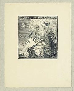 Josef Váchal - ex libris, 1919, zdroj: Zámek Týnec (7/12)