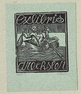 Josef Váchal - ex libris, 1920, zdroj: Zámek Týnec (1/9)
