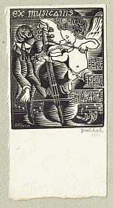 Josef Váchal - ex libris, 1920, zdroj: Zámek Týnec (6/9)