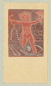 Josef Váchal - ex libris, 1921, zdroj: Zámek Týnec (21/21)
