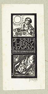 Josef Váchal - ex libris, 1923, zdroj: Zámek Týnec (7/13)