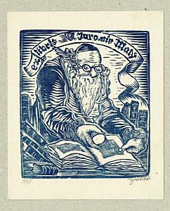 Josef Váchal - ex libris, 1924, zdroj: Zámek Týnec (1/7)