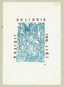Josef Váchal - ex libris, 1950, zdroj: Zámek Týnec (13/16)