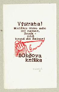 Josef Váchal - ex libris, 1950, zdroj: Zámek Týnec (16/16)