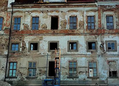 Severní fasáda - digitalizace rekonstrukce památky, zdroj: Zámek Týnec (24/67)