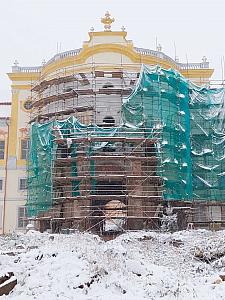 Severní fasáda - digitalizace rekonstrukce památky, zdroj: Zámek Týnec (51/67)